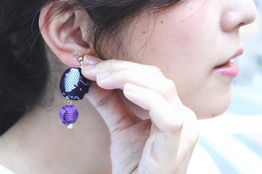 畳アクセサリー　ピアス・イヤリング